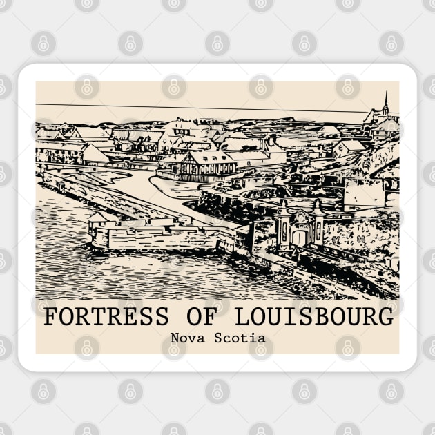 Fortress of Louisbourg - Nova Scotia Magnet by Lakeric